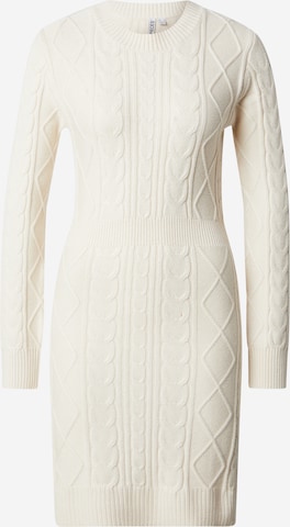 PIECES Gebreide jurk 'PCRORY' in Wit: voorkant