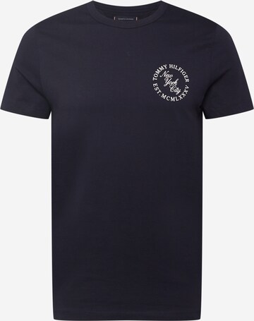 T-Shirt TOMMY HILFIGER en bleu : devant