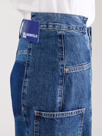 mėlyna KARL LAGERFELD JEANS „Baggy“ Darbinio stiliaus džinsai