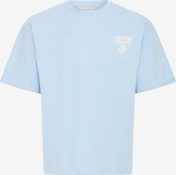 Casual Friday Rundhalsshirt ' CFRude Boxy ' in Blau: Vorderseite