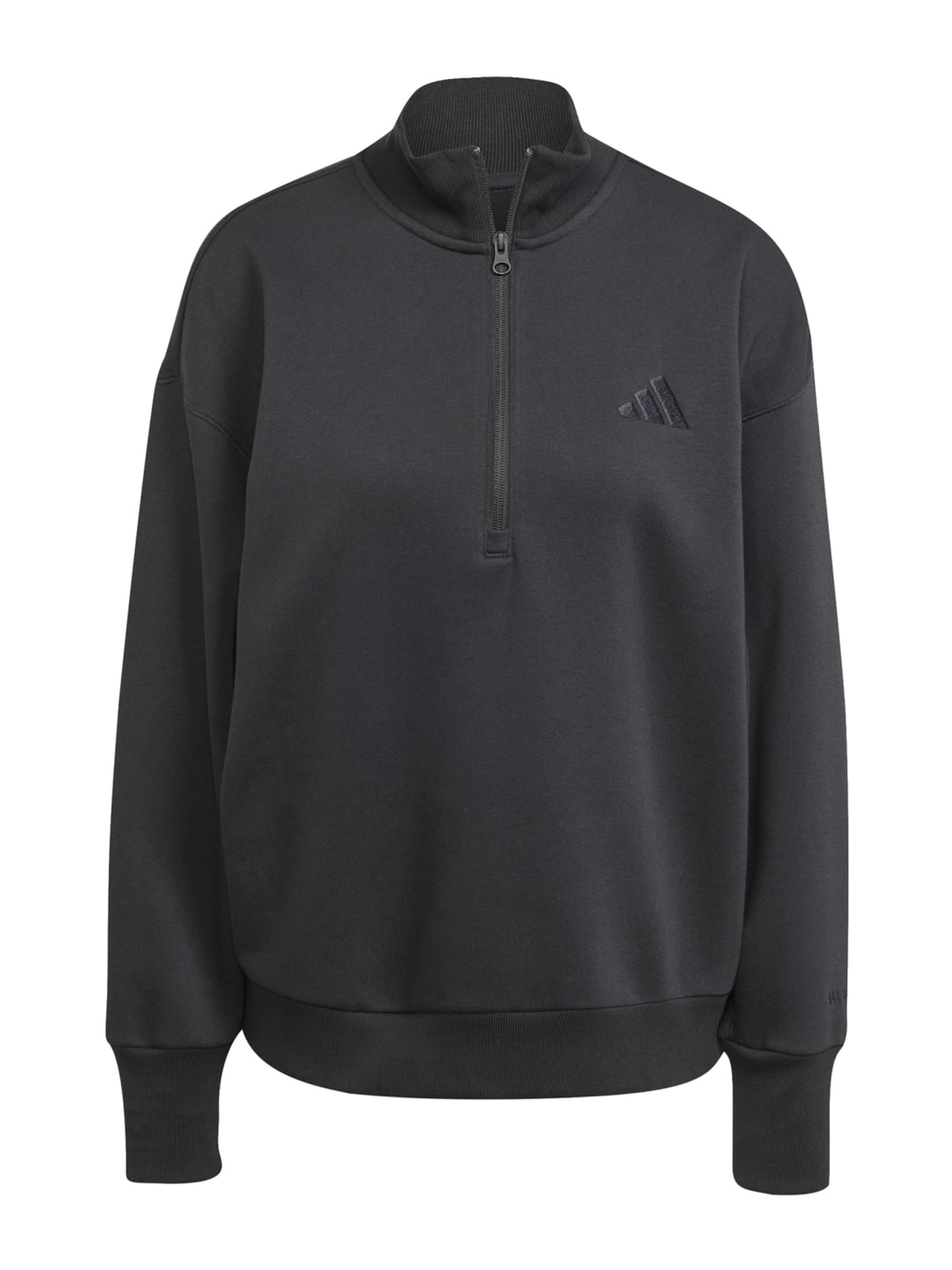 melns ADIDAS SPORTSWEAR Sportiska tipa džemperis 'ALL SZN': no priekšpuses