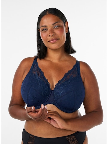 Devoted by Zizzi - Reductor Sujetador en azul: frente
