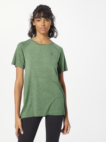 ODLO - Camiseta funcional 'Essential' en verde: frente