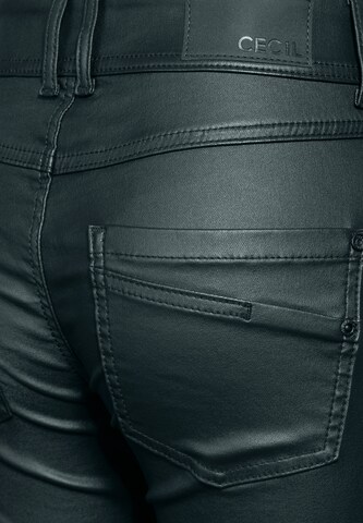 CECIL Slimfit Hose in Schwarz