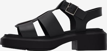 melns Calvin Klein Sandales: no priekšpuses