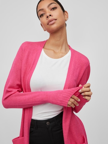 VILA Gebreid vest 'Ril' in Roze