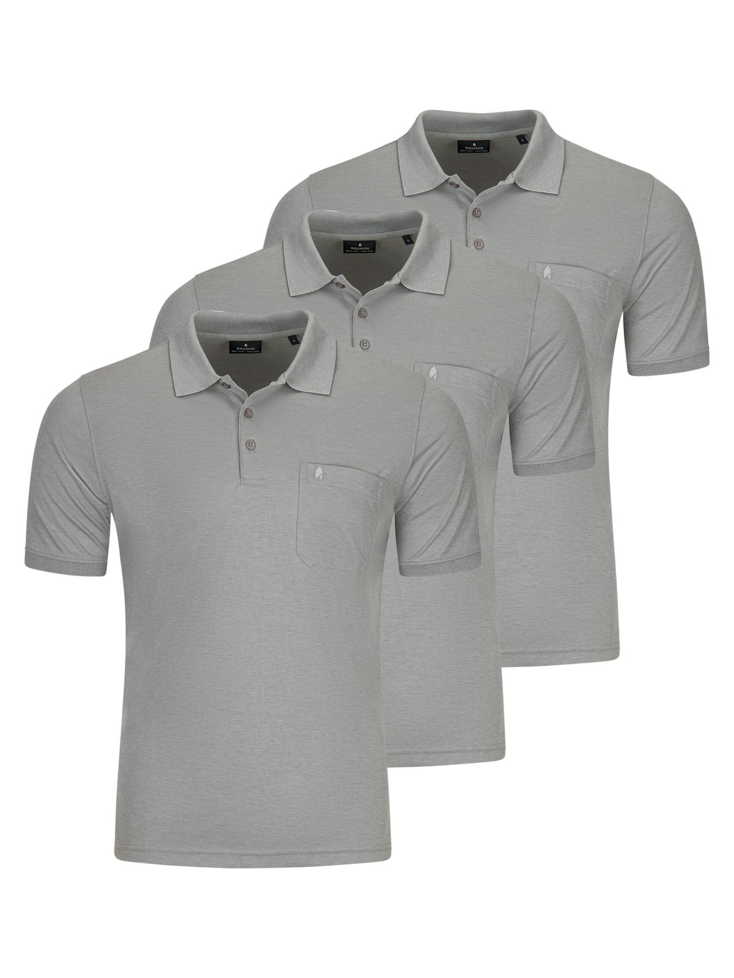 Ragman Shirt 'Basic' in Grey, Item view