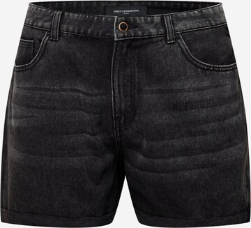 ONLY Carmakoma Regular Shorts 'Hine' in Schwarz: predná strana