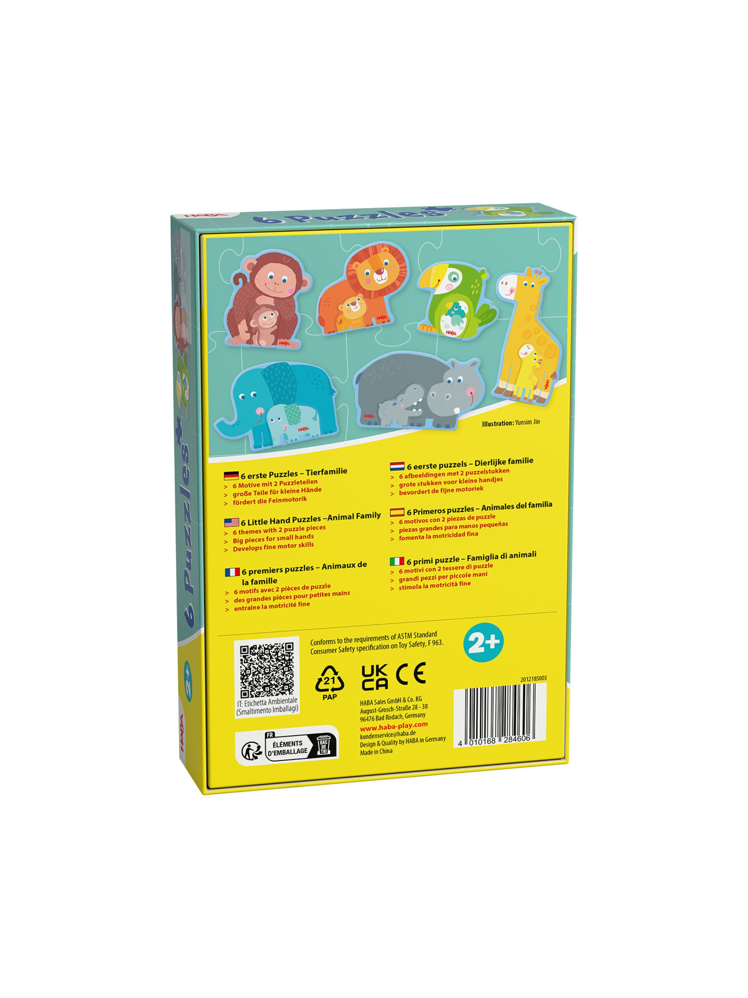 HABA Steckpuzzle ' Meine ersten Puzzle ' in Mischfarben