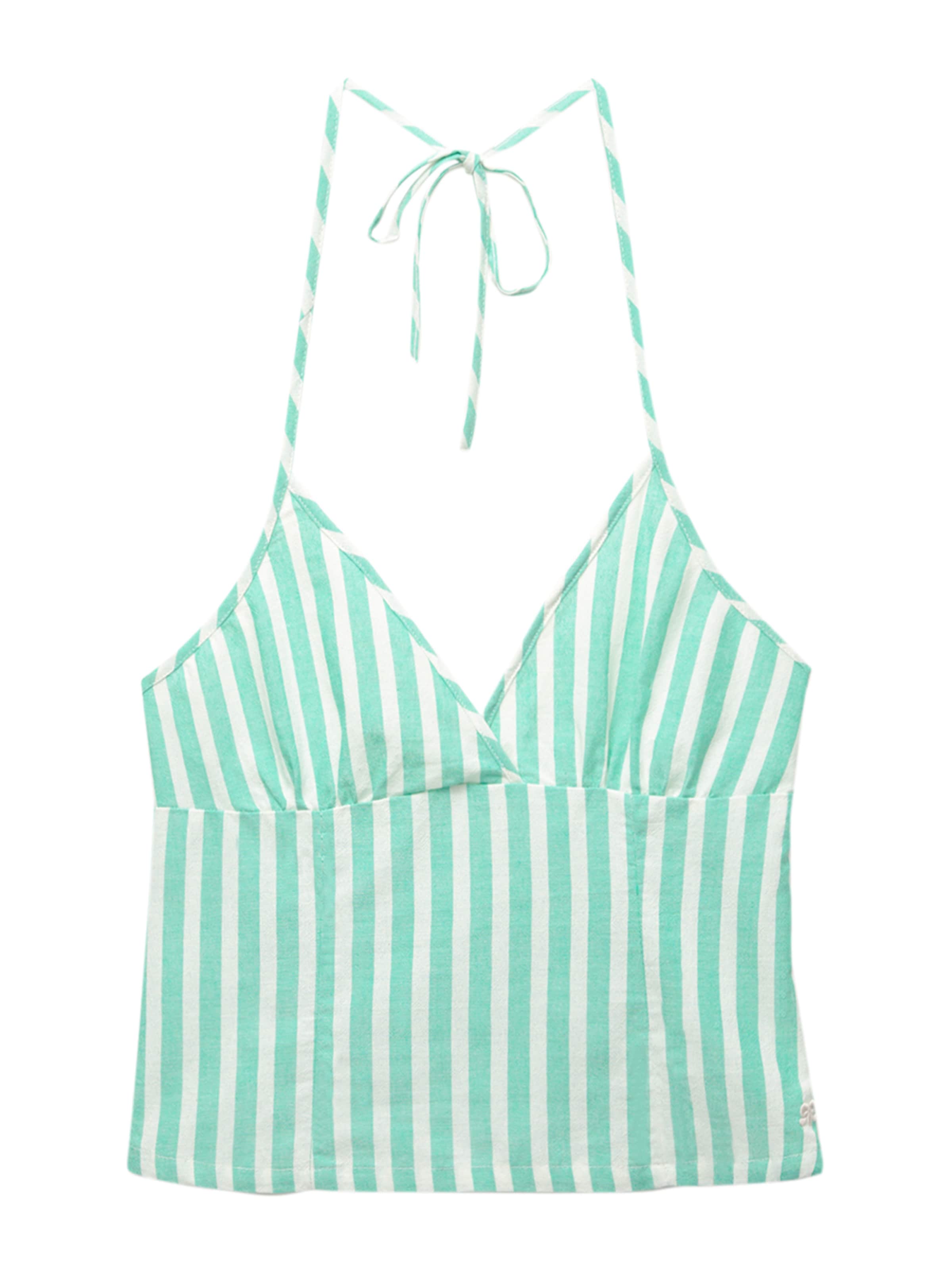 Top 'PACIFIC' di Pull&Bear in verde: frontale