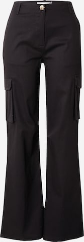 STUDIO SELECT - Bootcut Pantalón cargo 'Felize' en negro: frente