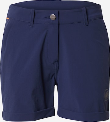 MAMMUT Normální Outdoorové kalhoty 'Runbold' – modrá: přední strana