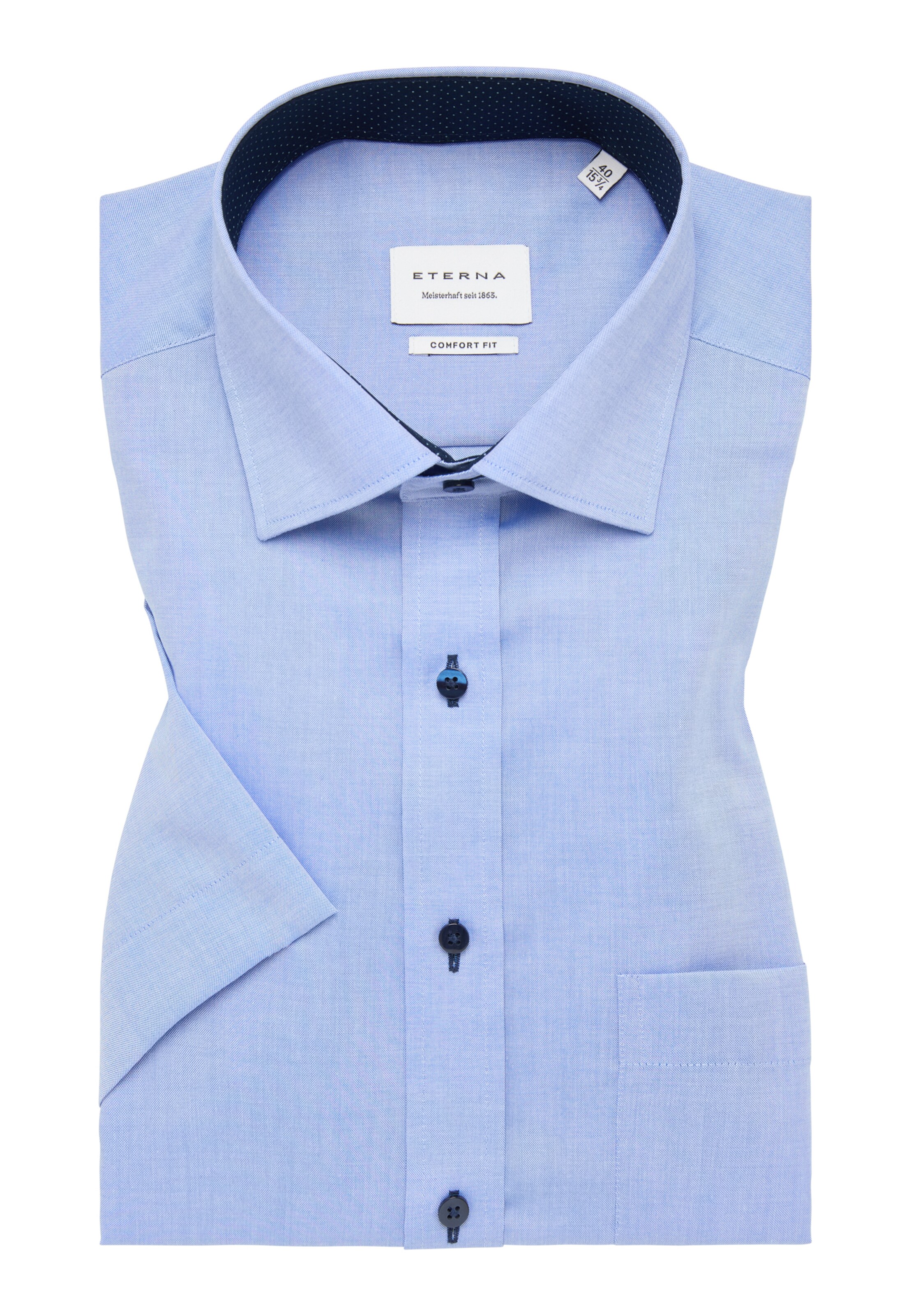 ETERNA Comfort Fit Hemd in Blau