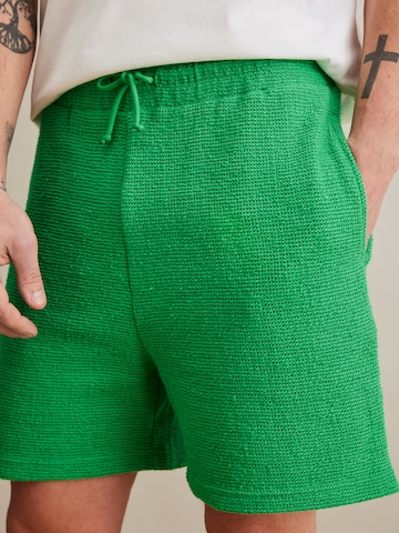 DAN FOX APPAREL - Regular Calças 'Jim' em verde