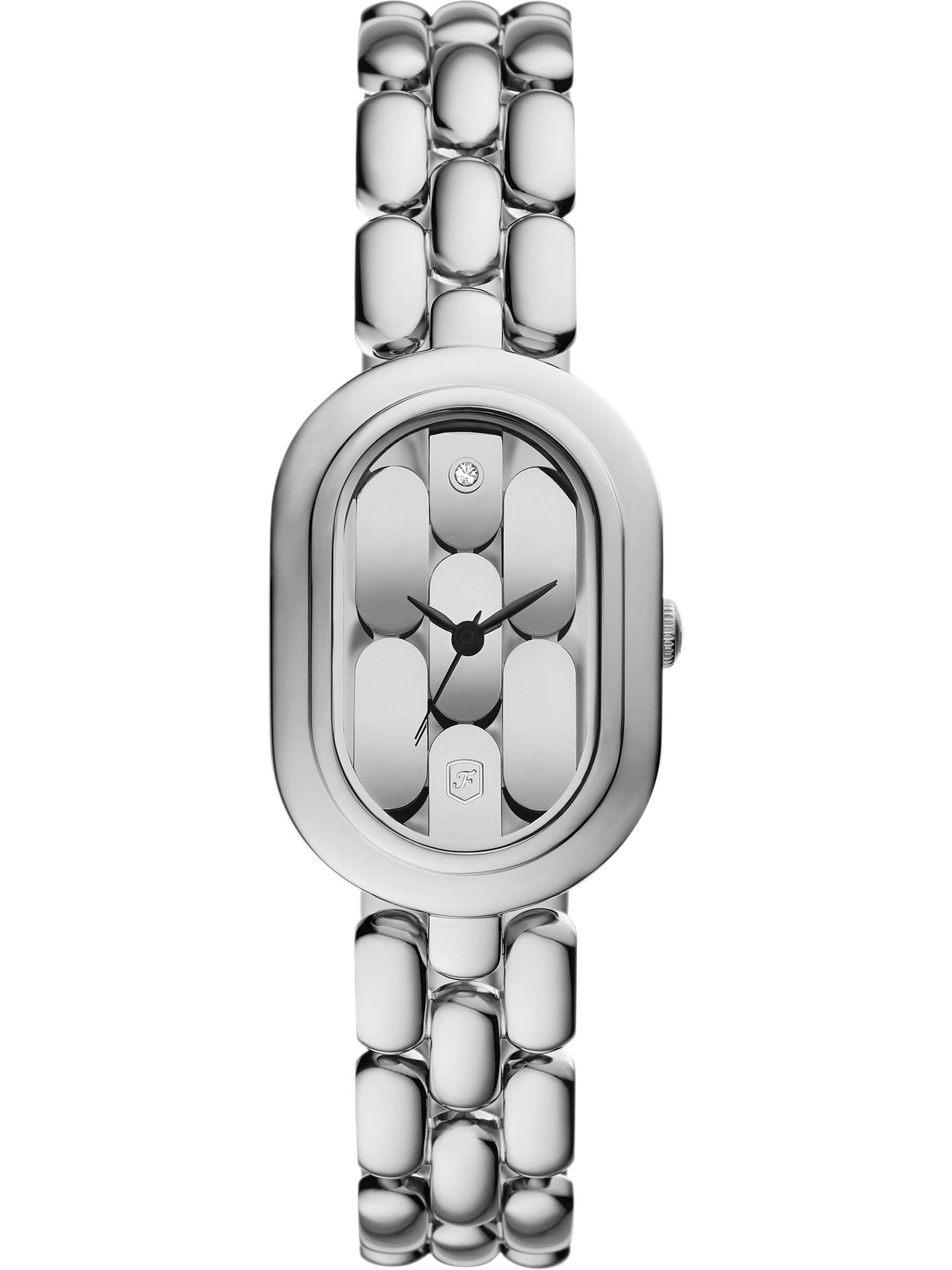 FOSSIL Analoguhr in silber, Produktansicht