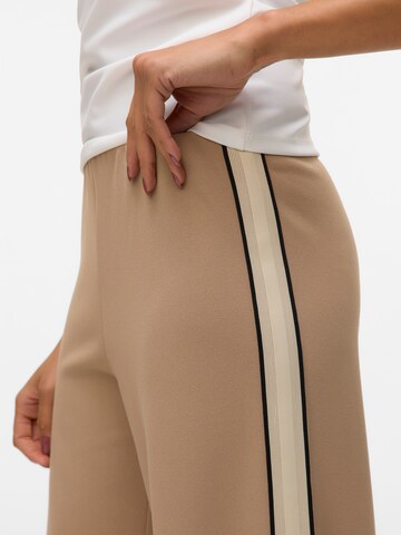 VERO MODA Wide leg Trousers 'VMBerlin' in Beige