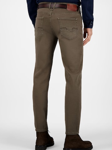 Gardeur Slim fit Jeans 'TUCKER' in Brown