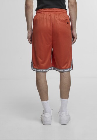 Dangerous DNGRS - Regular Calças 'Dunkin' em vermelho