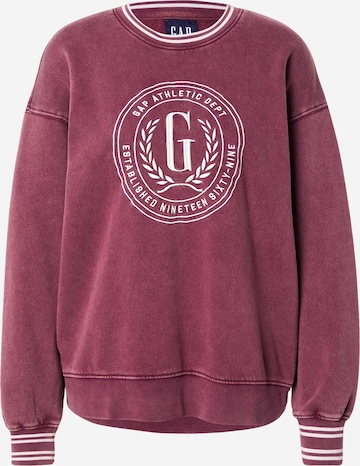 Bluză de molton de la GAP pe roșu: față