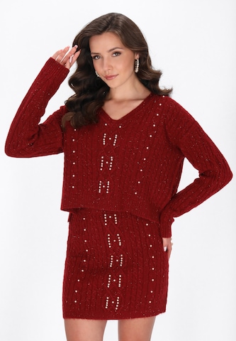 faina Sweater in Red: front
