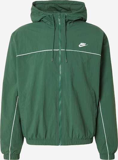 XS dydžio Demisezoninė striukė 'CLUB ATHLETE' iš Nike Sportswear, spalva – tamsiai žalia / balta, Prekių apžvalga