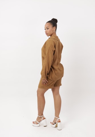 Pantalons de tailleur Elara en marron