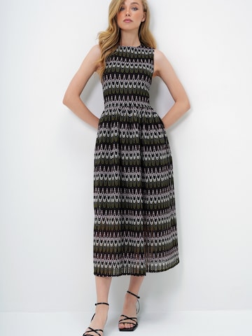 Trend Alaçatı Stili Πλεκτό φόρεμα σε πράσινο