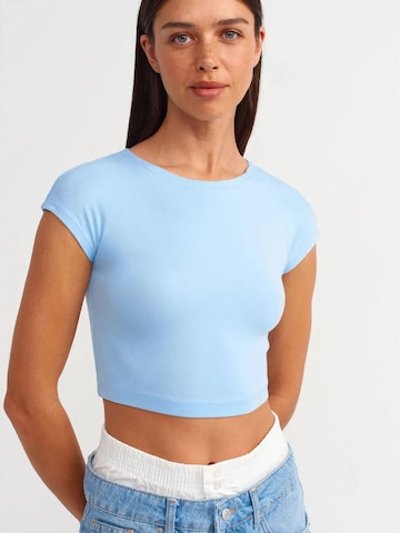 Dilvin Blouse in Blauw: voorkant