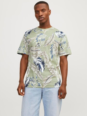 T-Shirt 'Jeff' JACK & JONES en vert : devant