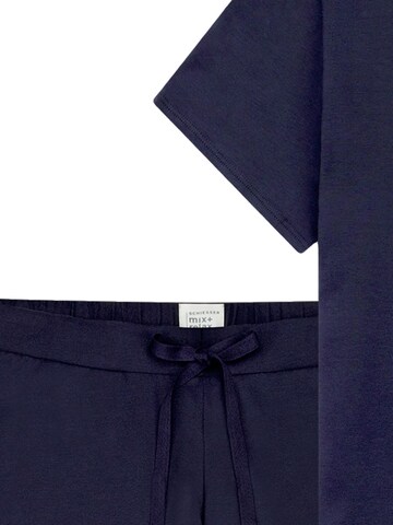 SCHIESSER Pyjama 'Mix & Relax' in Blauw