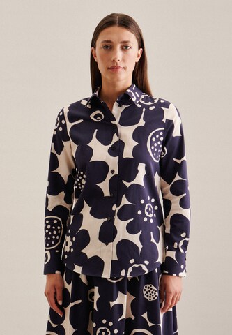 SEIDENSTICKER Blouse in Blauw: voorkant