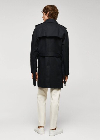 MANGO MAN Between-Seasons Coat in Black