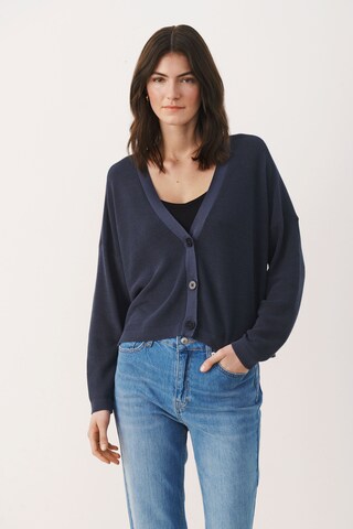 Part Two Knit Cardigan 'Bessie' in Blue