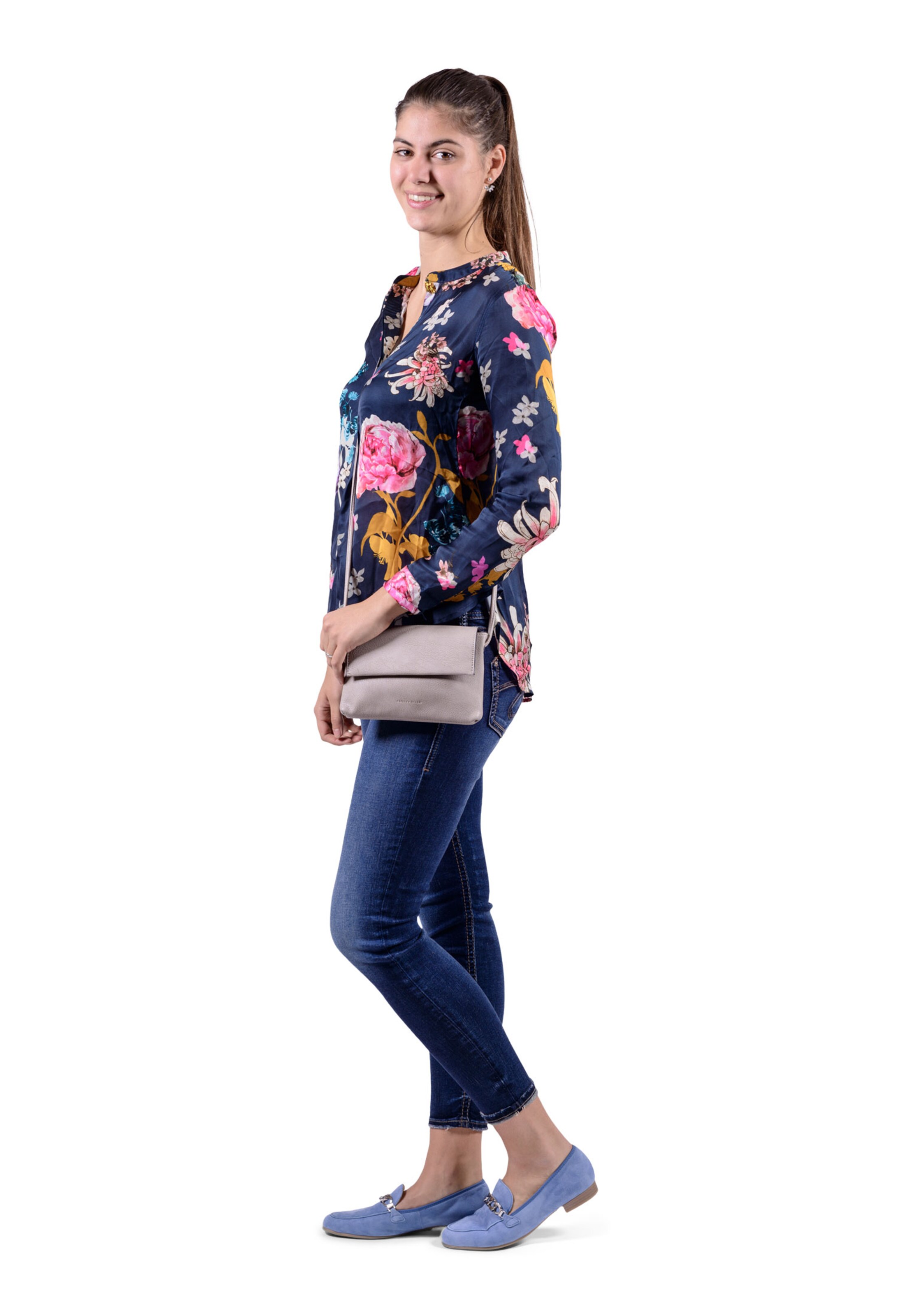 Emily & Noah Taška přes rameno 'Emma' – šedá: přední strana