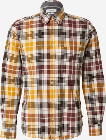 Chemise s.Oliver en jaune : devant