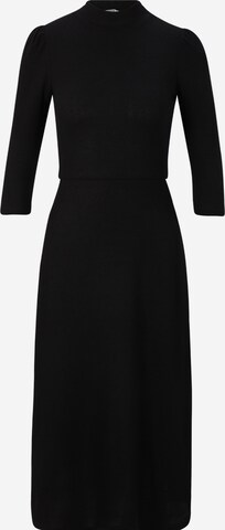 melns Dorothy Perkins Petite Adīta kleita: no priekšpuses