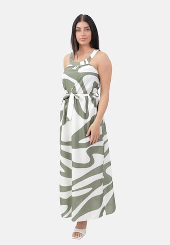 Elara Kleid in Grün: Vorderseite