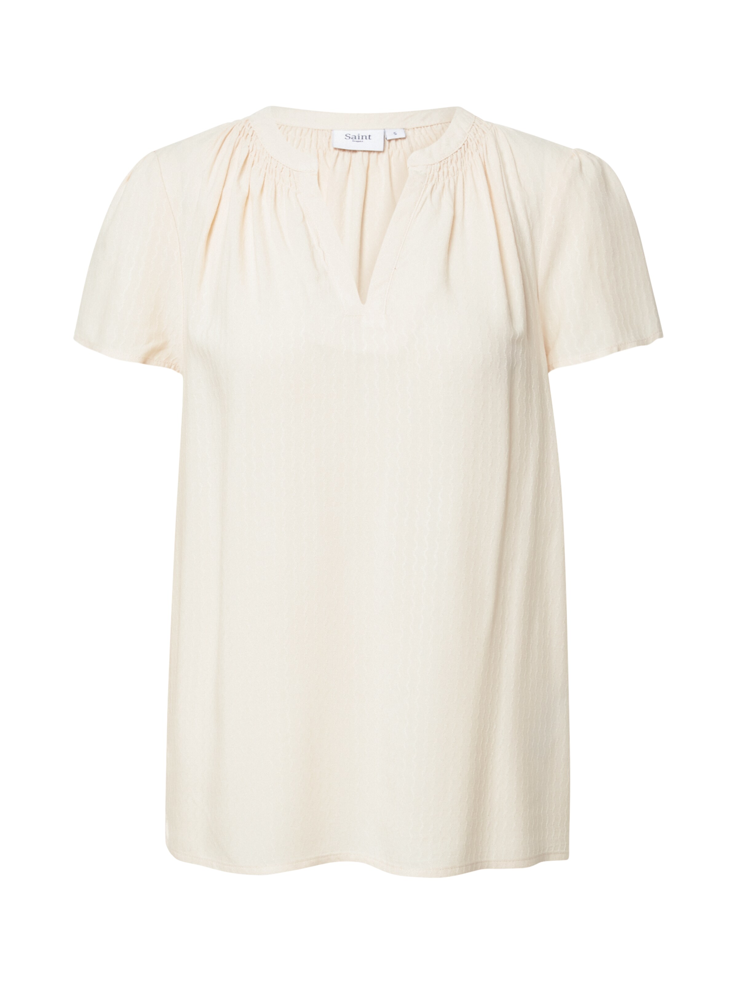 SAINT TROPEZ Blouse 'Britta' in Beige: front