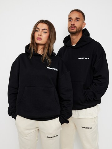 Multiply Apparel Sweatshirt in Schwarz: predná strana