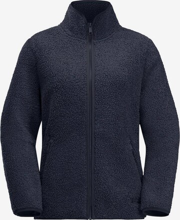 JACK WOLFSKIN Athletic Fleece Jacket 'High Curl' in Blue: front