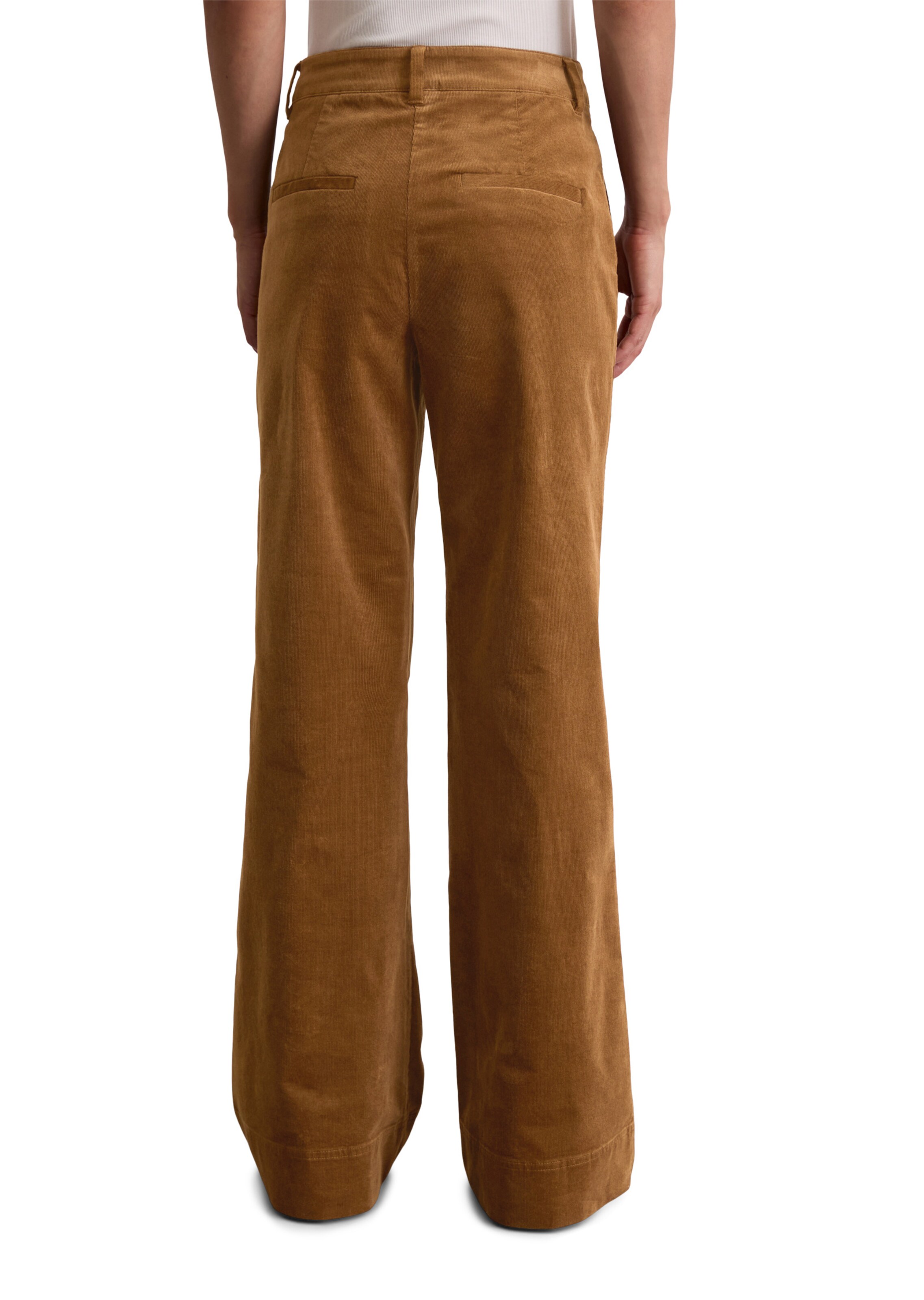 Marc O'Polo Flared Broek in Bruin