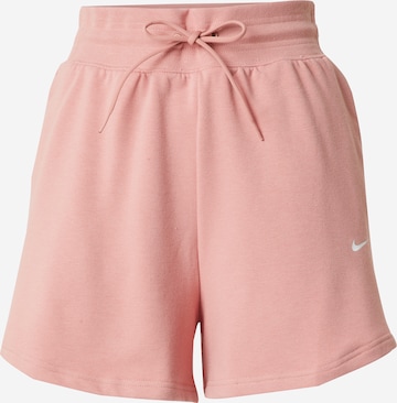 NIKE Regular Sportbroek in Roze: voorkant