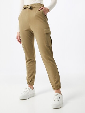 Tapered Pantaloni cargo 'Poptrash' di ONLY in verde: frontale