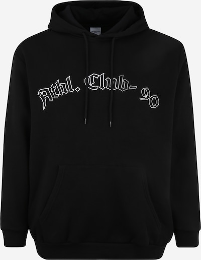 Bluză de molton 'CLUB' Jack & Jones Plus pe negru / alb, Vizualizare produs