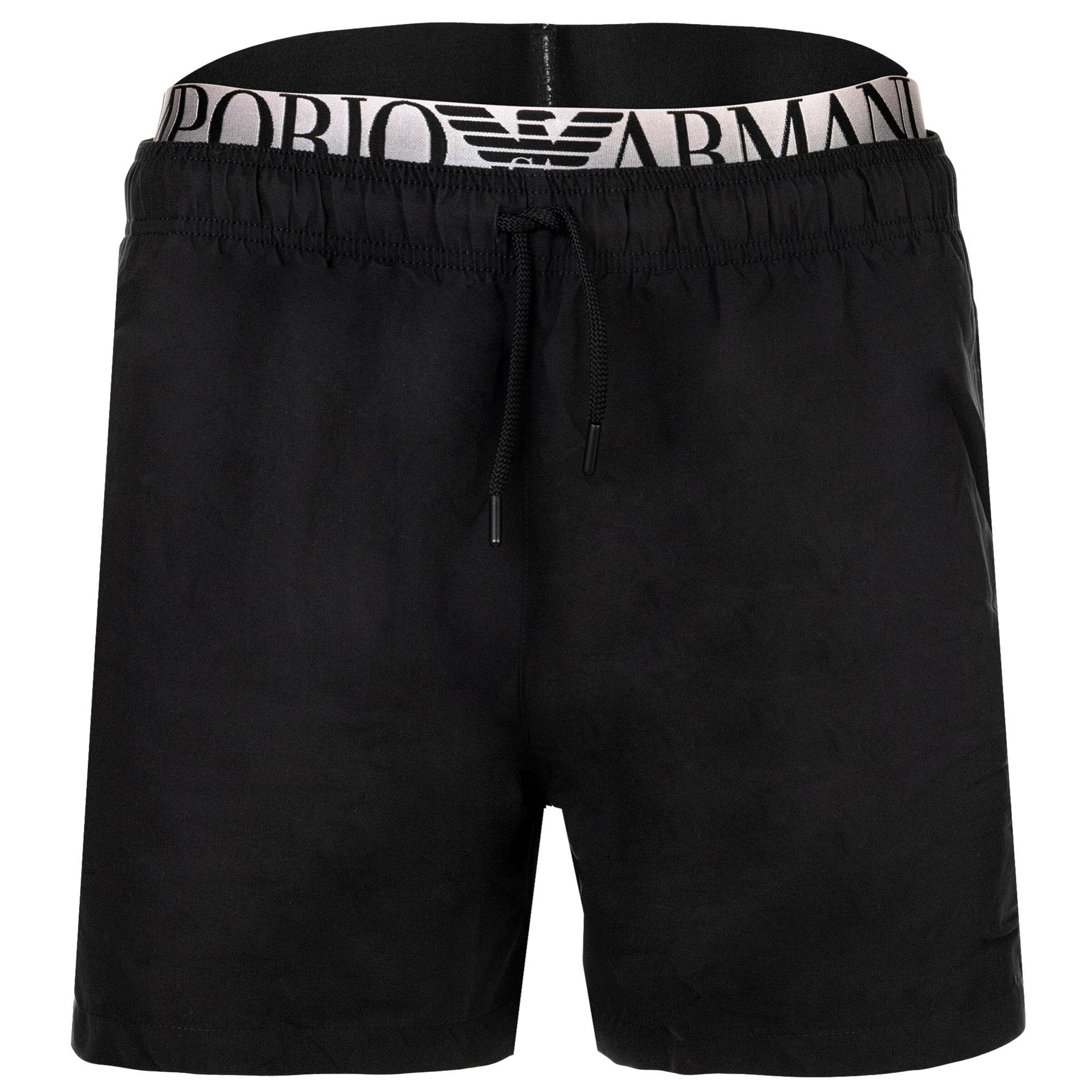 Emporio Armani Szorty kąpielowe w kolorze czarny: przód