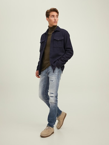 JACK & JONES Slimfit Τζιν 'Glenn' σε μπλε