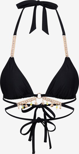 Moda Minx Bikini Top 'Triangle Wrap' in schwarz, Produktansicht