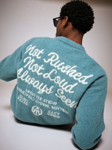 Pull-over Bershka en vert