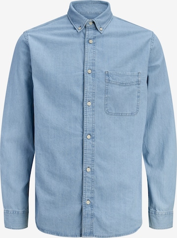 JACK & JONES Regular fit Button Up Shirt in Blue: front