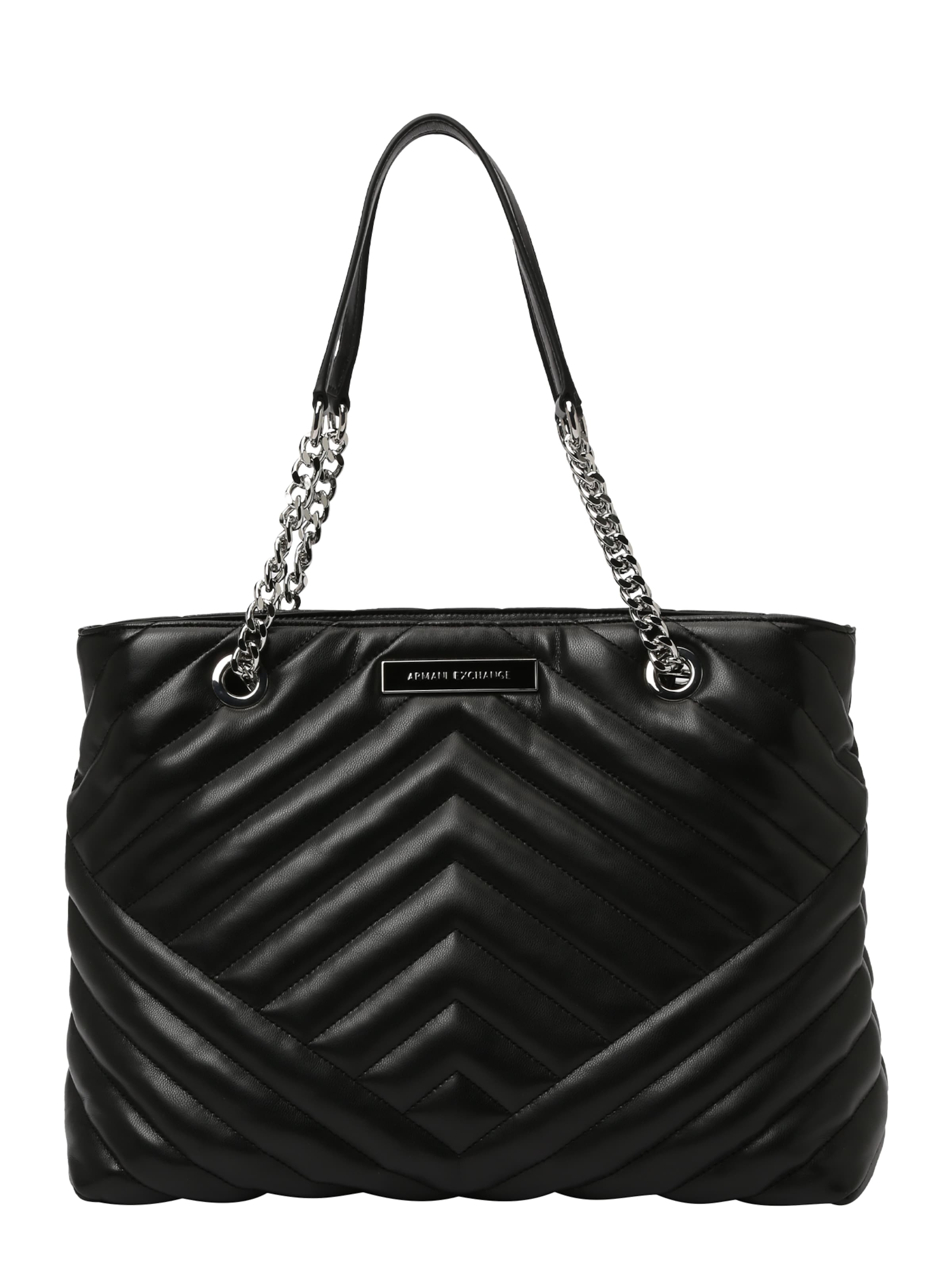 ARMANI EXCHANGE "Чанта тип ""Shopper""" в черно: отпред